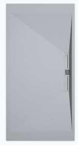 Sanifun douchebak Stone Side Gray 7035 Smooth 140 x 70 P.