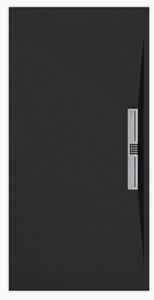 Sanifun douchebak Stone Side Black Slate 140 x 70 S.