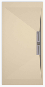 Sanifun douchebak Stone Side Cream Smooth 140 x 70 S.