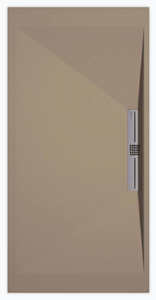 Sanifun douchebak Stone Side Moka Smooth 140 x 70 S.