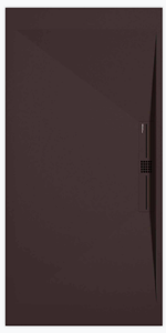 Sanifun douchebak Stone Side Chocolate Smooth 140 x 70 P.