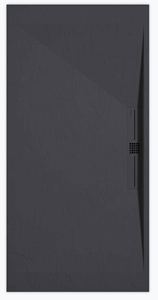 Sanifun douchebak Stone Side Anthraciet Slate 140 x 80 P.