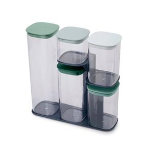 Joseph Joseph Aufbewahrungssystem »Podium™«, Kunststoff, (Set, 6-tlg., 1x 1,9L, 1x 1,3L, 2x 0,9L, 1x 0,5L, 1x Ständer)