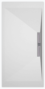 Sanifun douchebak Stone Side White Smooth 140 x 80 S.
