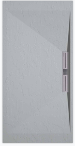 Sanifun douchebak Stone Side Gray 7035 Slate 140 x 80 S.