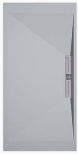 Sanifun douchebak Stone Side Gray 7035 Smooth 140 x 80 S.