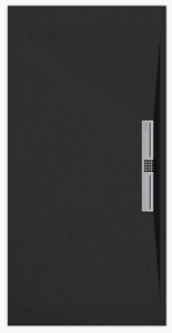 Sanifun douchebak Stone Side Black Slate 140 x 80 S.