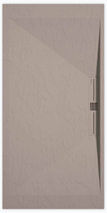 Sanifun douchebak Stone Side Sand Slate 140 x 80 P.