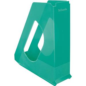 10 x Esselte Stehsammler Colour'Ice A4 PS transparent grün