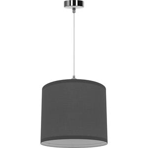 BES LED LED Hanglamp - Hangverlichting - Aigi Utra - E27 Fitting - Rond - Mat Grijs - Kunststof