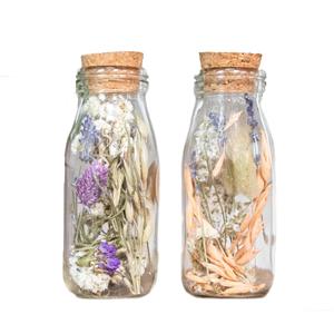 Casa Caron | Set van 2 droogbloemen Angela in glas