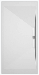 Sanifun douchebak Stone Side White Smooth 110 x 70 P.