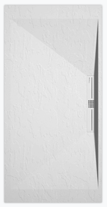 Sanifun douchebak Stone Side White Slate 110 x 80 P.
