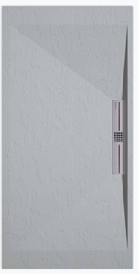 Sanifun douchebak Stone Side Gray 7035 Slate 110 x 80 S.