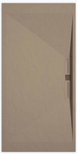 Sanifun douchebak Stone Side Moka Slate 110 x 80 P.