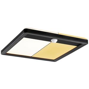 Paulmann LED Zigbee Wand- und Deckenleuchte Lamina tunable Warm in Schwarz 14W 920lm IP44 eckig mit Bewegungsmelder