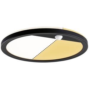 Paulmann LED Zigbee Wand- und Deckenleuchte Lamina tunable Warm in Schwarz 14W 1150lm IP44 rund mit Bewegungsmelder
