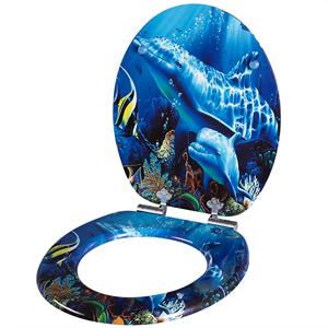 Casaria Toilettensitz Sealife mit Absenkautomatik