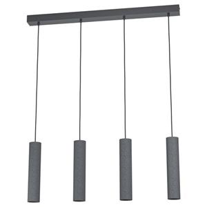 Praxis EGLO hanglamp Mentalona antraciet terazzo 4xGU10