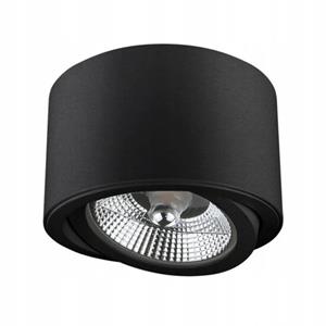Groenovatie Opbouwspot Rond AR111, Kantelbaar, GU10 Fitting, Mat Zwart