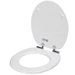 Casaria Toilettensitz Weiß mit Absenkautomatik