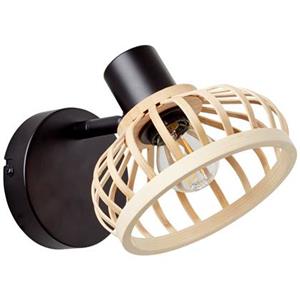 Brilliant AG Norah Wand-Spot schwarz/bambus, 1-flammig