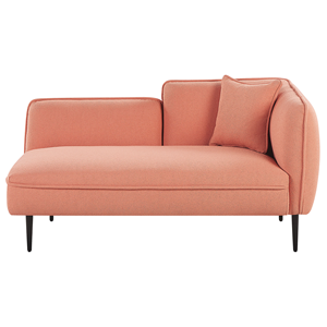 BELIANI Boucle Chaise Longue Rechts Perzik Roze CHEVANNES