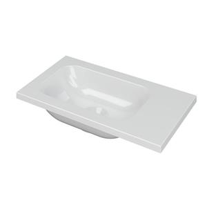 INK Enter Fontein - 40x22x1.6cm - 0 kraangaten - porselein wit glans 3404356