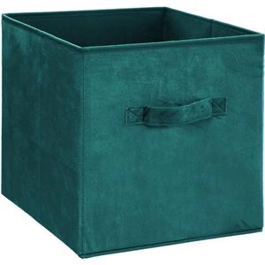 5Five Opbergmand/kastmand 29 Liter Petrol Groen Polyester 31 X 31 X 31 Cm - Opbergmanden