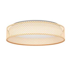 EGLO LED-Deckenleuchte Luppineria Bambusgeflecht Ø 38cm