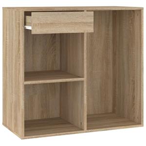 VidaXL Cosmeticakast 80x40x75 Cm Bewerkt Hout Sonoma Eikenkleurig