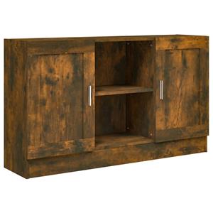 VidaXL Dressoir 120x30,5x70 Cm Bewerkt Hout Gerookt Eikenkleurig