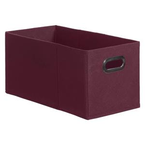 5Five Opbergmand/kastmand 7 Liter Aubergine Paars Linnen 31 X 15 X 15 Cm - Opbergmanden