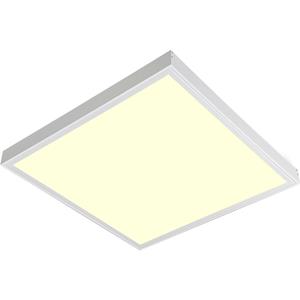 BES LED Led Paneel Met Stekker - Aigi Leny - 60x60 - Warm Wit 3000k - 32w - 3840lm - 120lm/w - High Lumen - Opbouw - Vierkant -