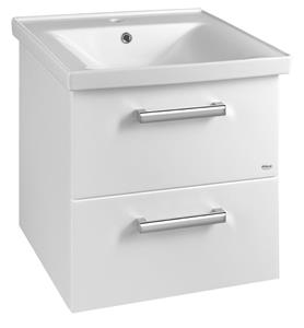 Aqualine Vega badkamermeubel met keramische wastafel 55cm wit