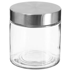 Secret de Gourmet Voorraadbus/voorraadpot 0,75l Glas Met Rvs Deksel - Voorraadpot