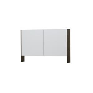 INK SPK3 Spiegelkast - 120x14x74cm - 2 deuren - dubbelzijdige Spiegel - open planchet - schakelaar en stopcontact - MDF Fineer Charcoal 1110274