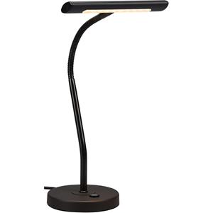 BES LED LED Bureaulamp - Trion Curty - 4W - Warm Wit 3000K - Dimbaar - Rond - Mat Zwart - Aluminium