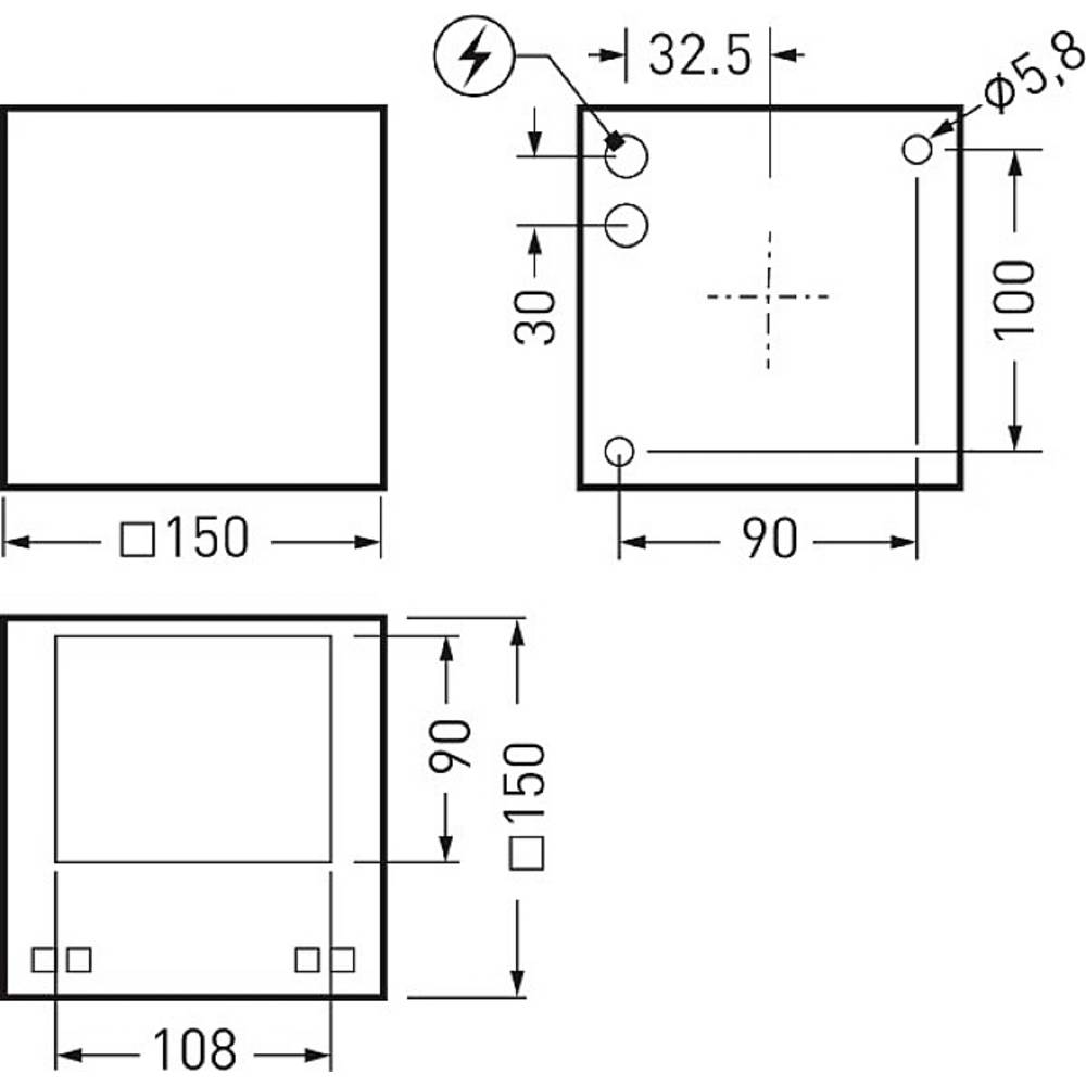 Trilux Skeo Q-W2 #7317751 7317751 LED-Wandleuchte 9W LED Anthrazit