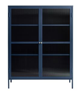 Giga Living Vitrinekast Bronco Blauw H140 cm - 