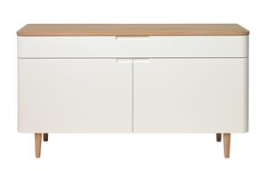 Giga Living Dressoir Amalfi Naturel/Wit 140cm - 