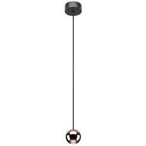Brumberg Leuchten GmbH & Co. KG Brumberg LED-Pendelleuchte BALL, strukturschw/rose gold - 12119893
