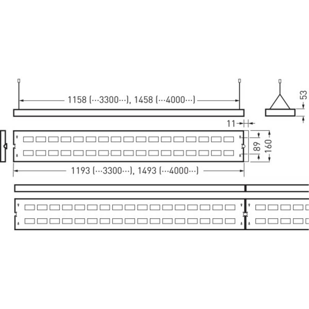 Trilux 5051RPX-L #7640651 7640651 LED-Pendelleuchte LED ohne 29W Weiß