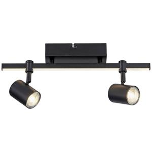 PAUL NEUHAUS LED-Deckenstrahler Barik, schwarz, zweiflammig