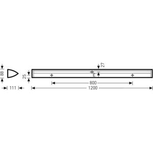 Trilux 6690140 6651 C LED #6690140 LED-Deckenleuchte LED 22W Chrom