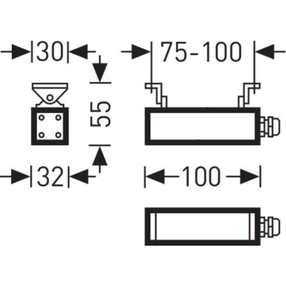 Trilux 6969850 AltigoG210 #6969850 LED-plafondlamp LED 3 W Antraciet