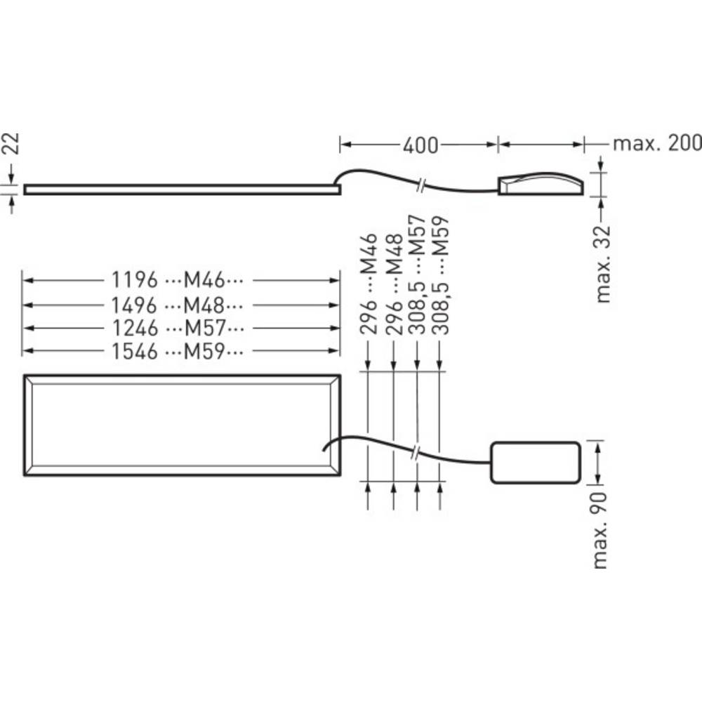 Trilux 7534151 ArimoFit M46#7534151 LED-Deckenleuchte LED 31W Weiß
