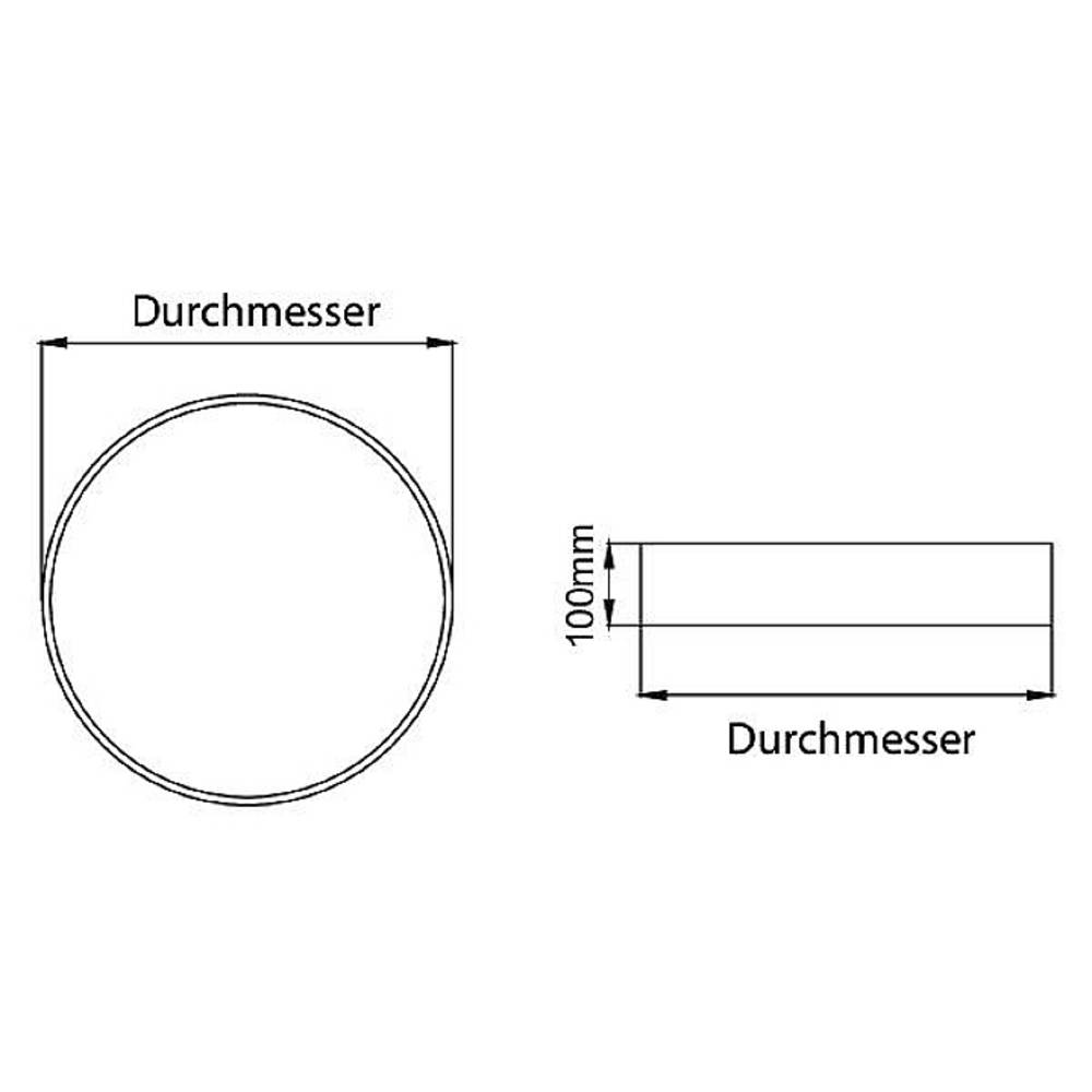 Brumberg Leuchten GmbH & Co. KG Brumberg LED-Anbau-Flächenleuchte, schaltbar, str.schwarz - 13685184