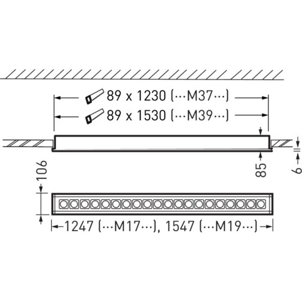 Trilux 7694851 Creavo M19 #7694851 LED-Deckenleuchte LED 29W Weiß