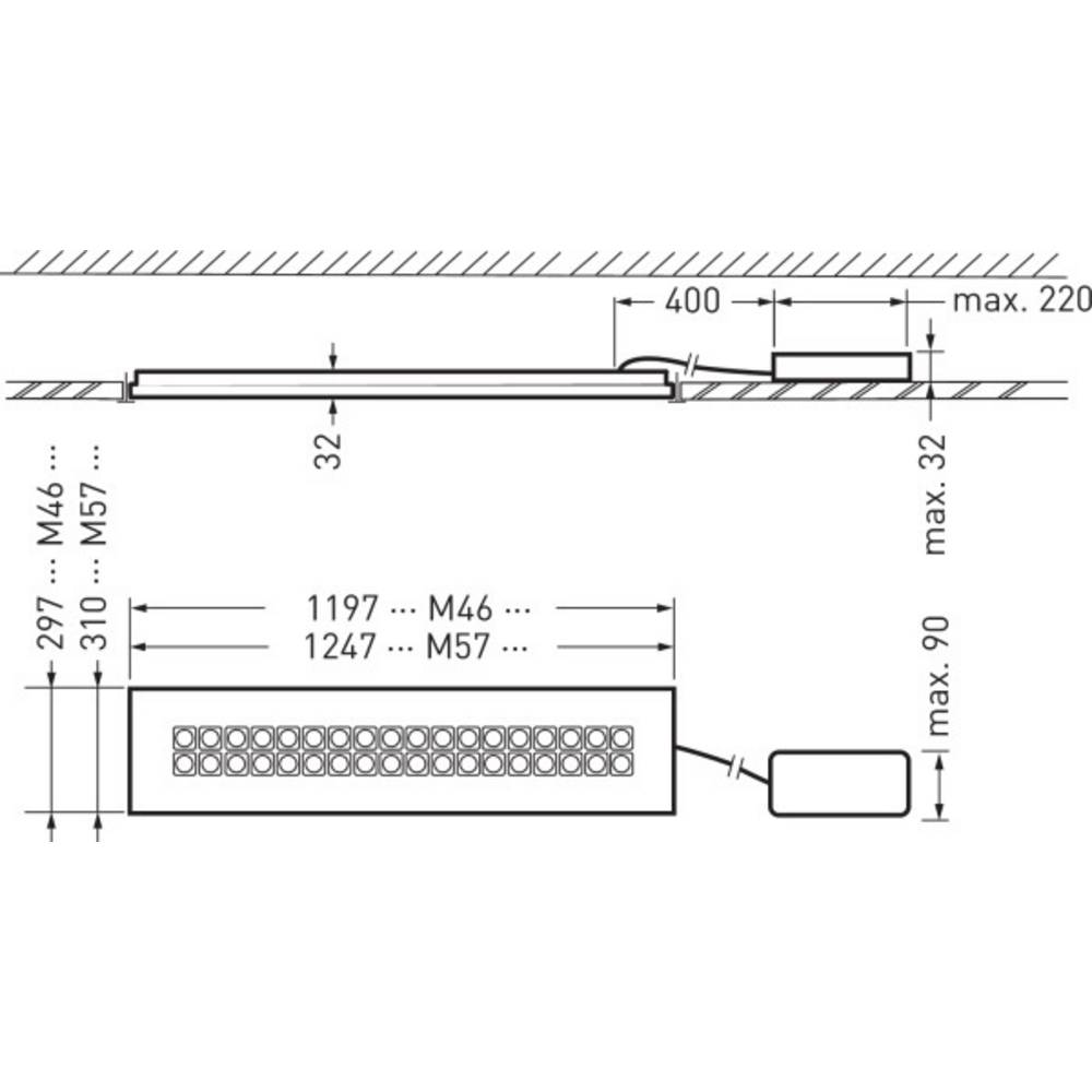 Trilux 7636451 Creavo M57- #7636451 LED-Deckenleuchte LED 25W Weiß